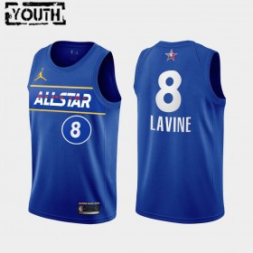 Barn Chicago Bulls Tröja Zach LaVine 8 2021 All-Star Jordan Brand Blå Swingman